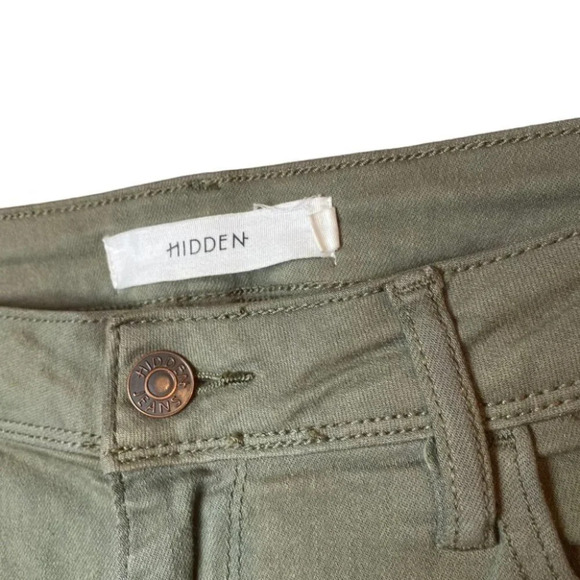 Hidden Jeans Olive Mid-Rise  Skinny Jeans Size 29 - Picture 8 of 13